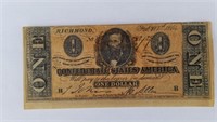 Vintage? One Dollar Confederate Bill