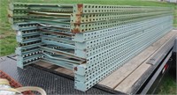 10 SECTIONS OF PALLET RACK UPRIGHTS