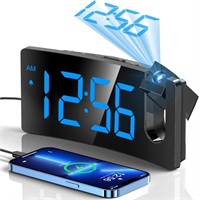 Projection Alarm Clock, Digital Clock with 180°