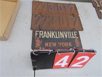 LICENSE PLATE - NY 1921