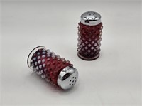 FENTON SALT & PEPPER SHAKERS - 3.75" HIGH X 1.5" D