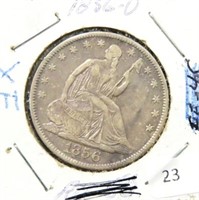 1856-O SEATED LIBERTY HALF DOLLAR