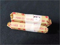 3 ROLLS OF WHEAT CENTS