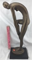 Sculpture of Nude Woman, Signed