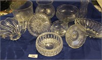 10 pcs. Glass Servingware & Bowls