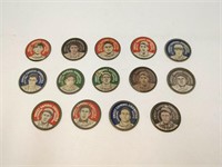 Collection of 14 1911-1912 Domino Discs Baseball