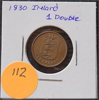 1830 IRELAND 1 DOUBLE COIN
