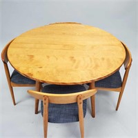 Maple Conant Ball mid-century 48" dining table-