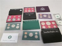 Lot of U.S. Proof Sets - Dates As Shown