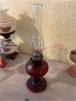 Ruby Red Nu Type Aladdin 13 Oil Lamp