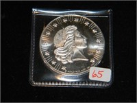 1981 World Wide Mint One Oz. 999 Silver Round