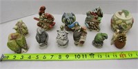 Lot of 10 Harmony Kingdom Parrot Figurines