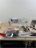 assorted kitchen equipment