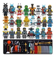 New (lot of 2) 24 Pack Ninja Minifigures Action