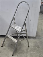 Small aluminum step stool