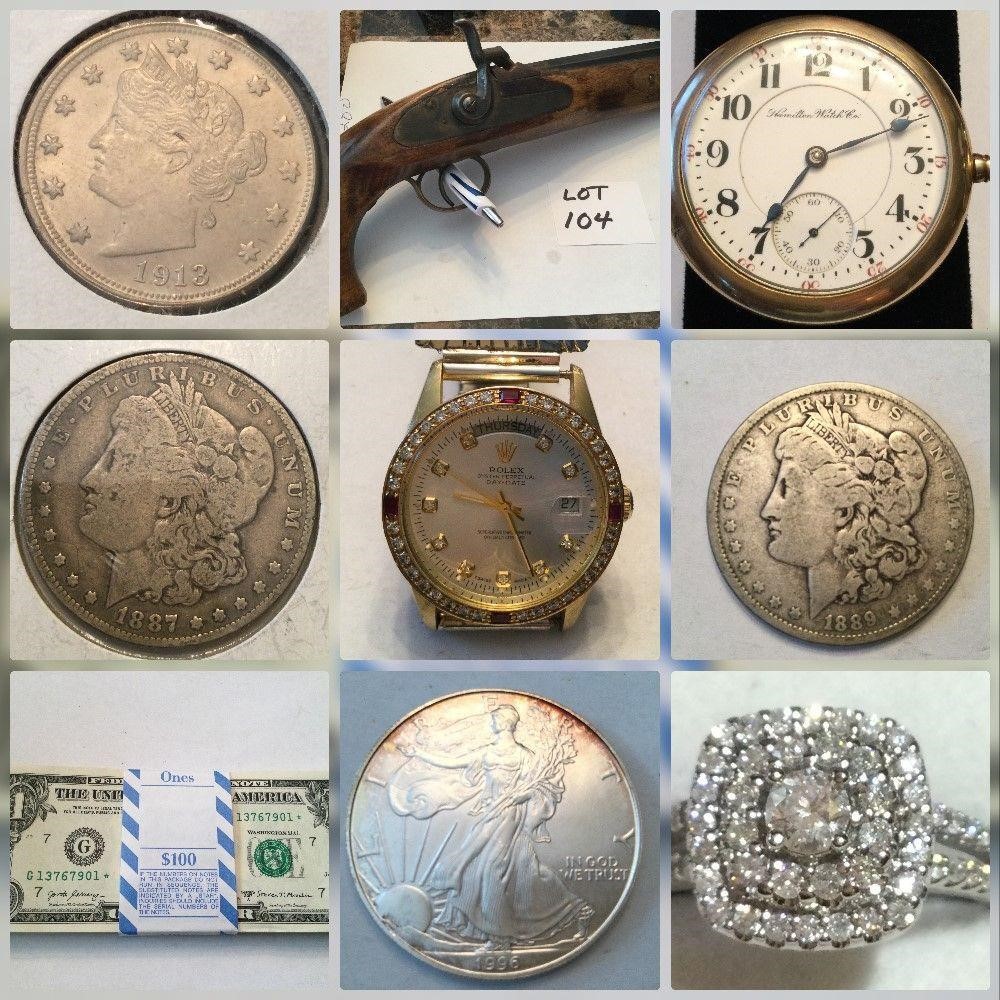 Rare Coins, Rolex Watches, Gold, Silver, Civil War items