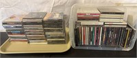 Tray of 50+ CDs Areosmith, Bad Company, LED