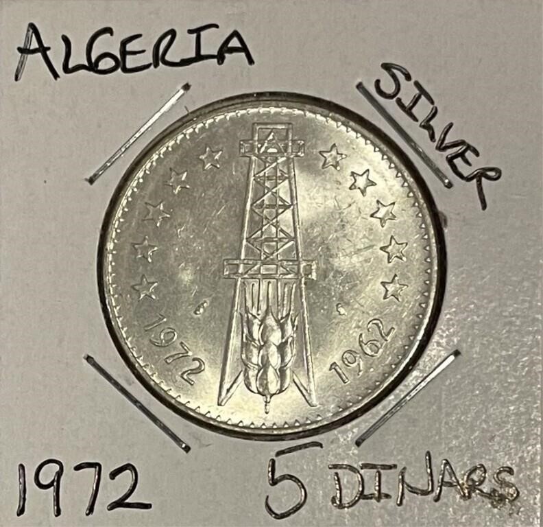 Algeria 1972 Silver 5 Dinars