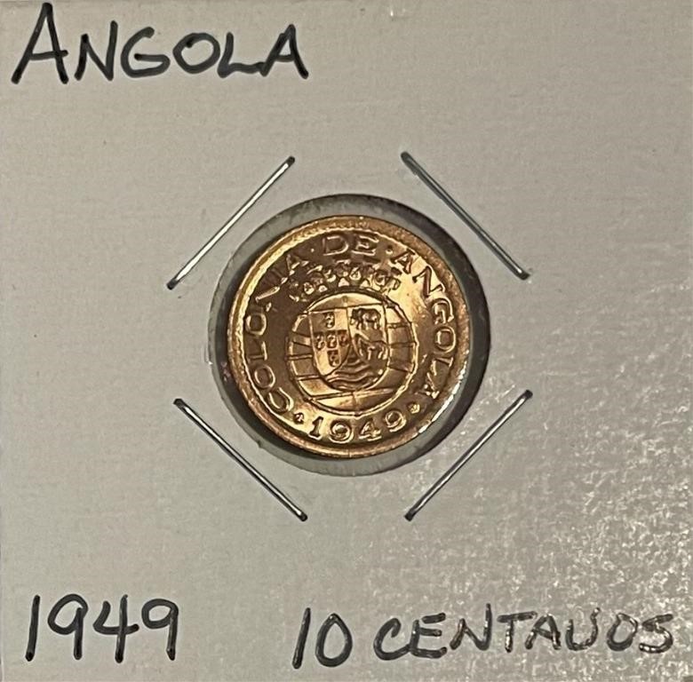 Angola 1949 10 Centimes UNC