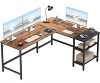 NEW Industrial L-Shaped Computer Desk, Deep