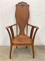 Wooden Carved Arm Chair