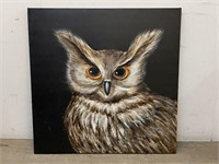Owl Oil on Canvas