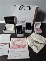 Lot of Pandora Bracelet, Charms and Ring