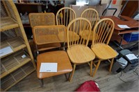 4-Windsor-style chairs