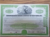 Consolidated Edison stock certificate