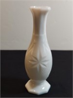 Viking Glass Opal Milk Glass Vase Starburst