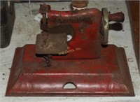 Vintage Sew Master Red Toy Sewing Machine