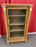 Glass front Empire style bookcase