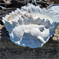 Faun bird bath Plastic 16in