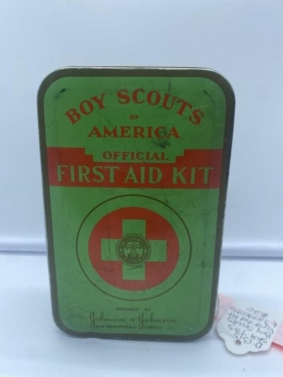 Boy Scouts first aid kit.