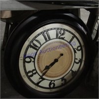 Wall clock, battery-powered, 28" wide