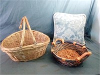 Handled Baskets Measure 13" Diameter x 4" Height