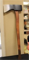 Large wood axe decor