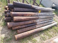 Wooden fence posts - approx 25