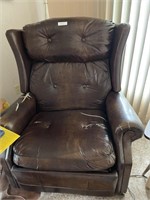 Vinyl Brown Leather Chair