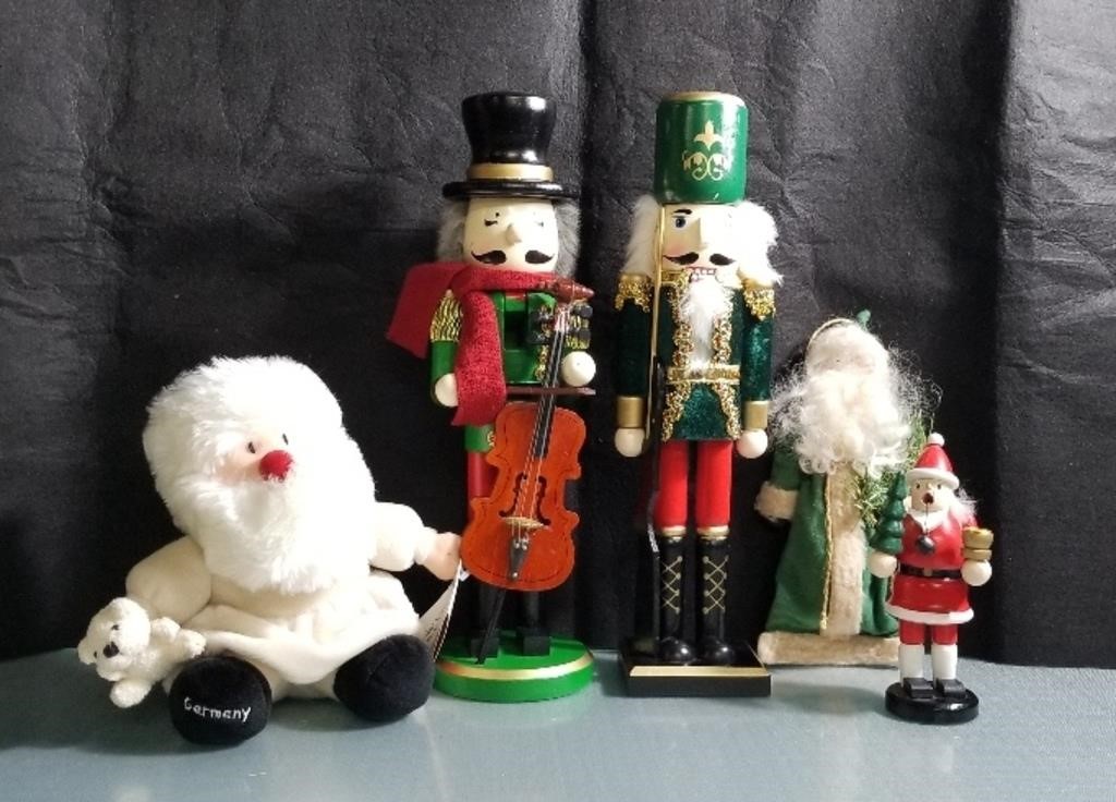 2-Wooden Nutcrackers 15 inches  Vintage