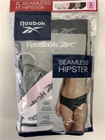 5 Pairs Reebok Seamless Hipster Size S Underwear