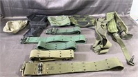 Military tactical belts, pouches, straps