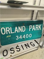 Metal sign Orlando Park 48 x24