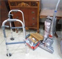 Kerby sweeper with accessories, walker