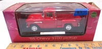 1955 Chevy 3100 die cast pickup, 1/24 scale