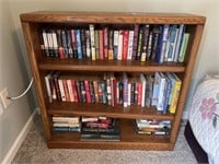 Wooden Bookcase 36"H x 36"W x 10"D & Assorted