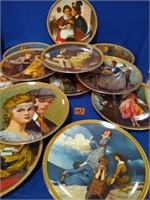 set 12 Norman Rockwell Knowles collector plates