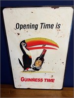 Two Metal Vintage Style Advertisements, Guinness