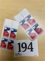 REPUBLIC OF TEXAS STAMPS 8 COUNT