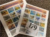 CLASSIC AMERICAN AIRCRAFT STAMPS 3 MINT SHEETS